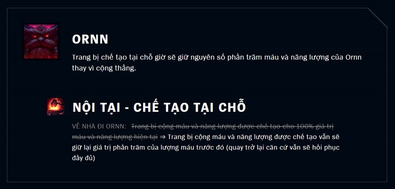 Giảm sức mạnh Ornn