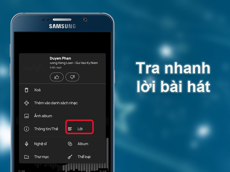 Hỗ trợ t&igrave;m nhanh lời b&agrave;i h&aacute;t tr&ecirc;n Google