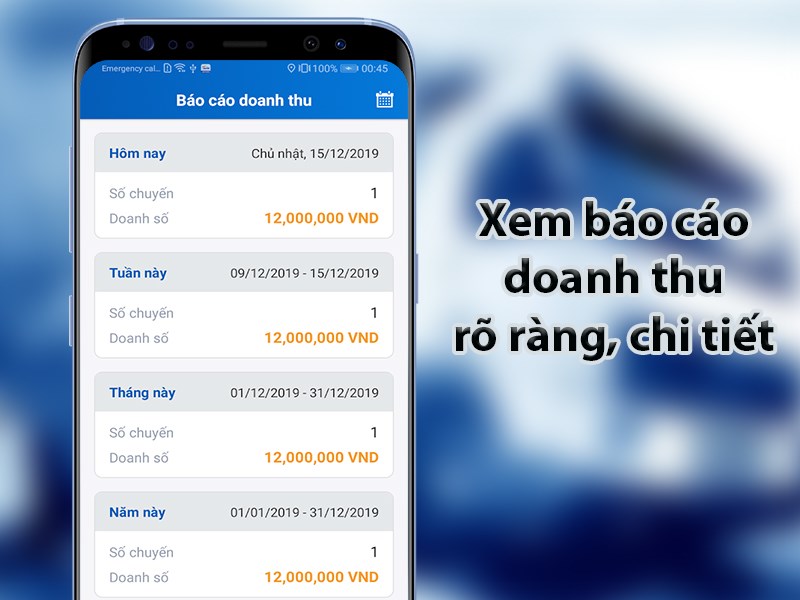 Xem báo cáo doanh thu rõ ràng, chi tiết