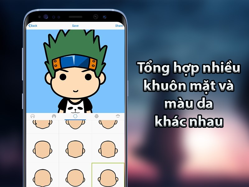 Tổng hợp nhiều khuôn mặt và màu da khác nhau.