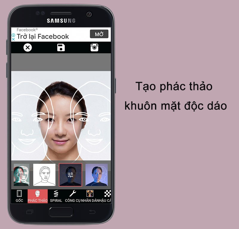 Tạo bảng phác thảo khuôn mặt độc đáo