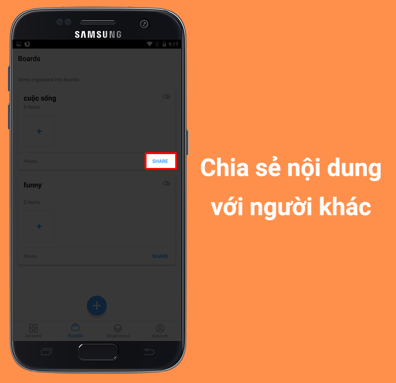 Chia sẻ nội dung với người khác là siêu dễ dàng.