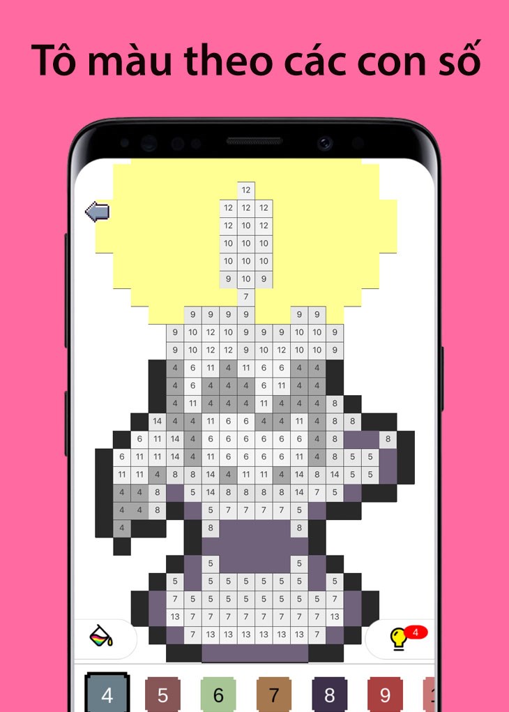 Hướng dẫn cho bạn t&ocirc; m&agrave;u theo c&aacute;c con số