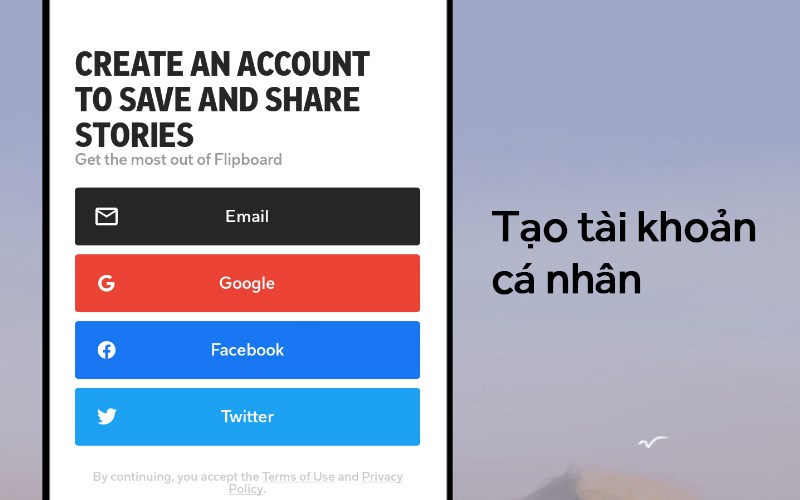 Tạo tài khoản cá nhân đơn giản