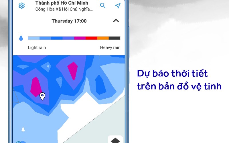 Foreca Weather - Dự báo thời tiết theo bản đồ nhiệt chi tiết