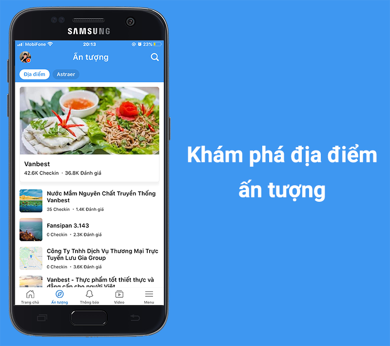 Khám phá các địa điểm ấn tượng