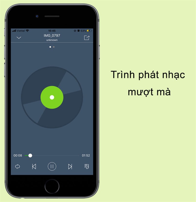 Tr&igrave;nh ph&aacute;t nhạc mượt m&agrave; ngay tr&ecirc;n ứng dụng