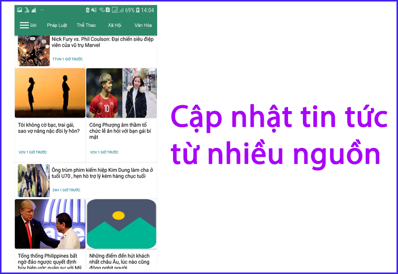 thể cập nhật tin tức li&ecirc;n tục, n&oacute;ng hổi từ nhiều trang b&aacute;o hang đầu VN
