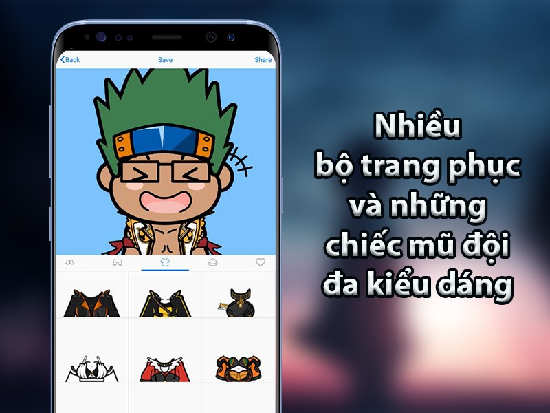 Nhiều bộ trang phục và những chiếc mũ đội đa kiểu dáng