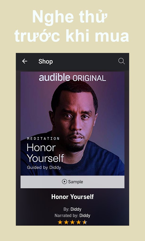 Cho phép bạn nghe thử một đoạn miễn phí trước khi mua