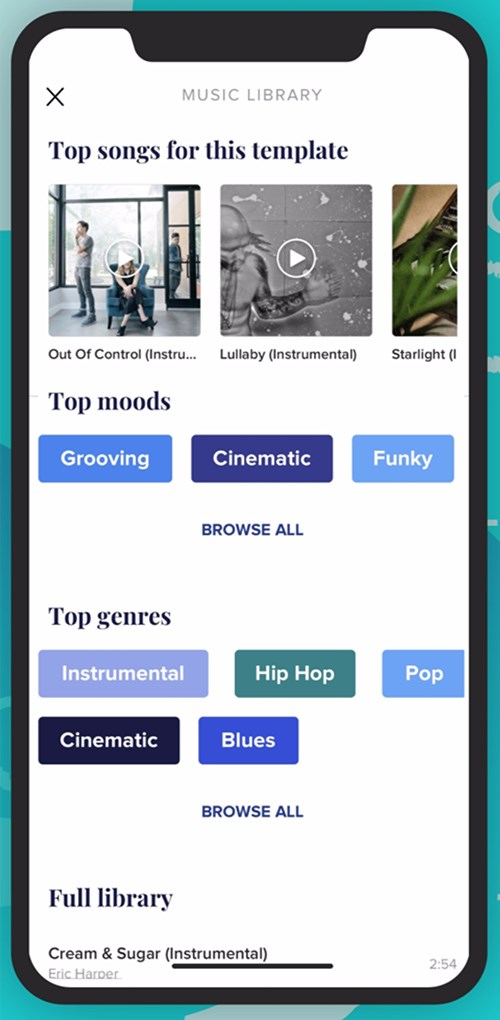 Lựa chọn bản nhạc ph&ugrave; hợp với video