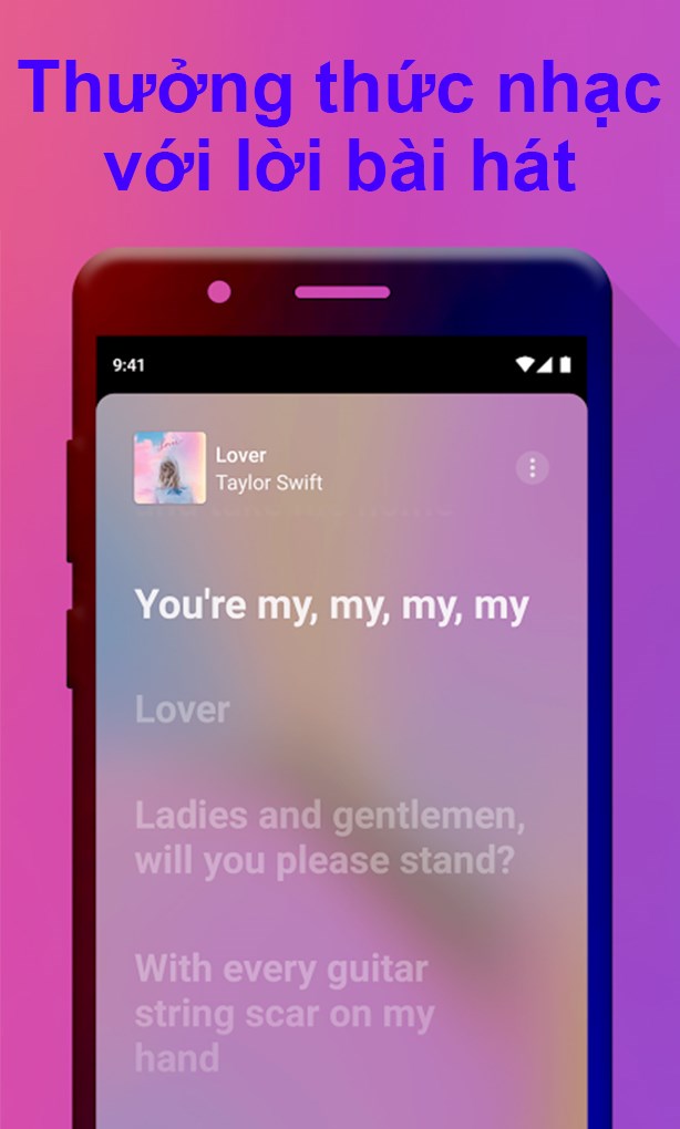 Thưởng thức nhạc với lời b&agrave;i h&aacute;t&nbsp;