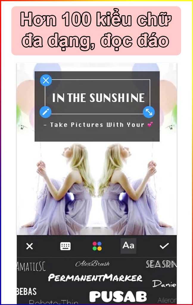 Th&ecirc;m kiểu chữ nghệ thuật độc đ&aacute;o v&agrave;o ảnh