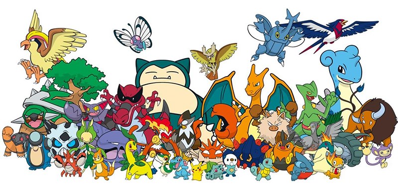 Vô số pokemon xuất hiện trong trò chơi