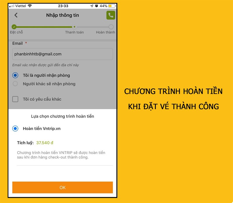 Chương tr&igrave;nh ho&agrave;n tiền
