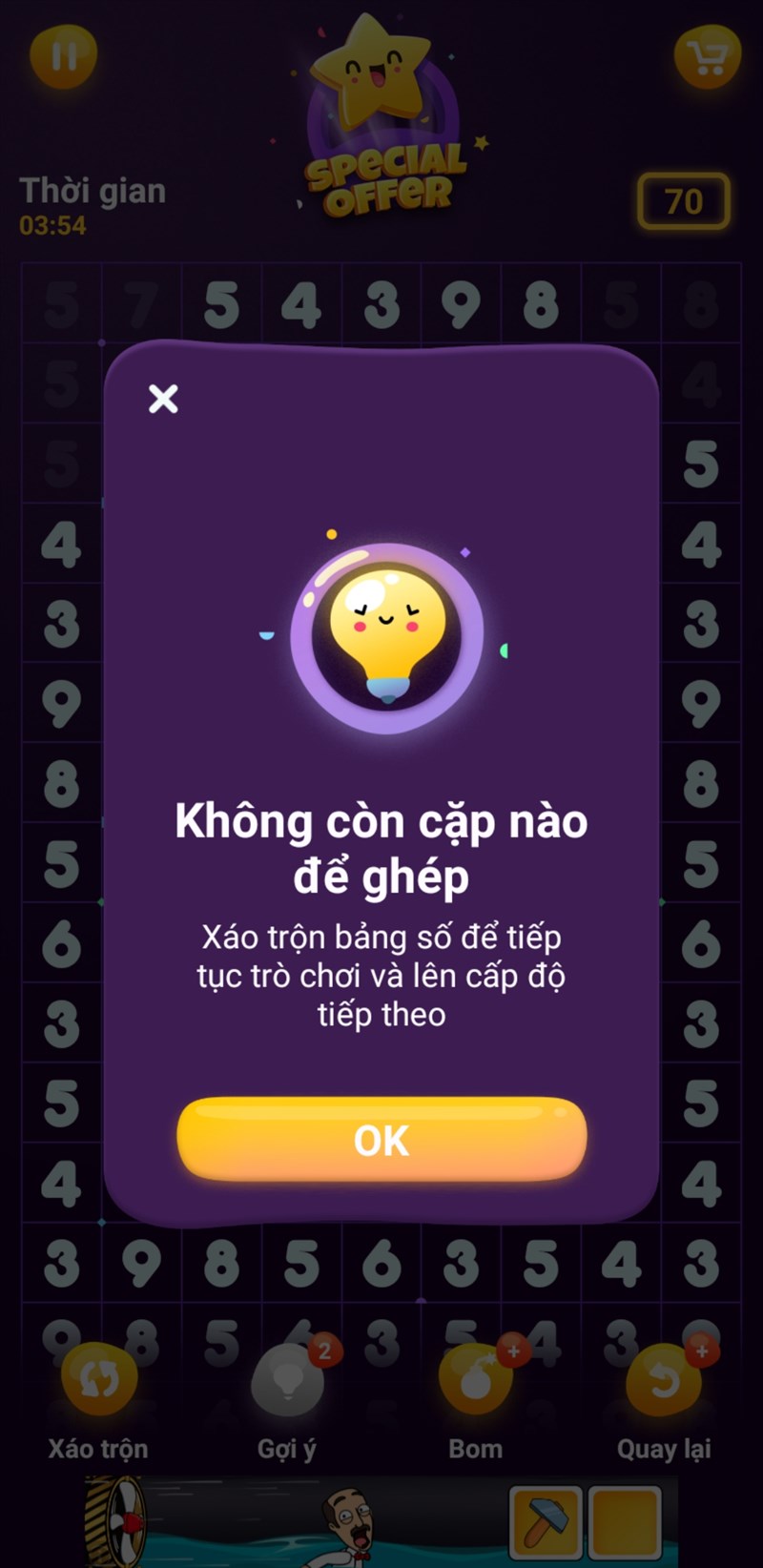 Xáo trộn bảng số