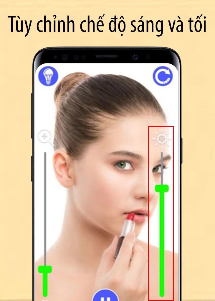 T&ugrave;y chỉnh chế độ s&aacute;ng hoặc tối
