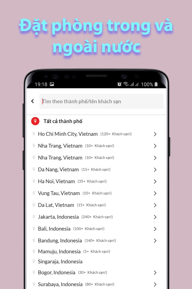 Đặt phòng trong và ngoài nước