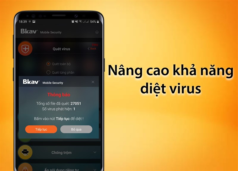 Ứng dụng Bkav Mobile Security: Diệt virus, tăng tốc điện thoại