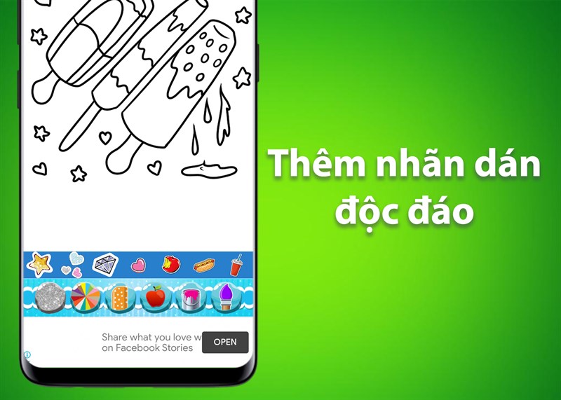 Thêm nhãn dán độc đáo