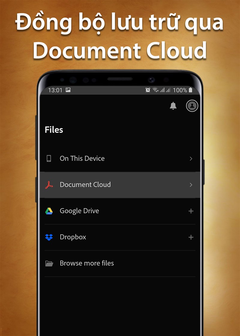 Đồng bộ lưu trữ qua Document Cloud