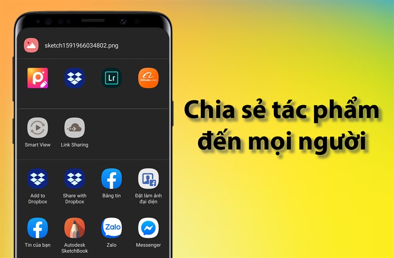 Chia sẻ tác phẩm đến mọi người