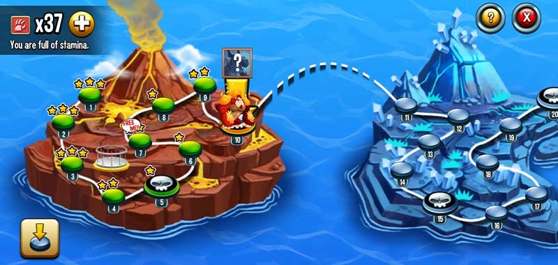 Chế độ vượt ải trong Monster Legends