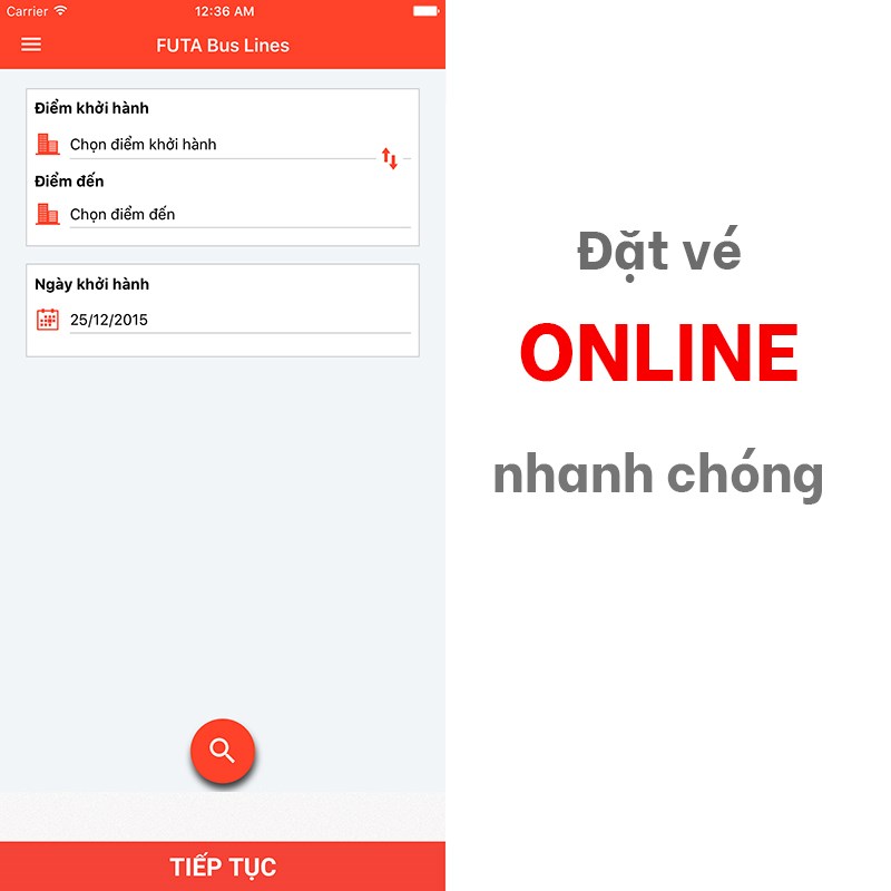 Đặt v&eacute; xe Phương Trang online ngay tr&ecirc;n điện thoại