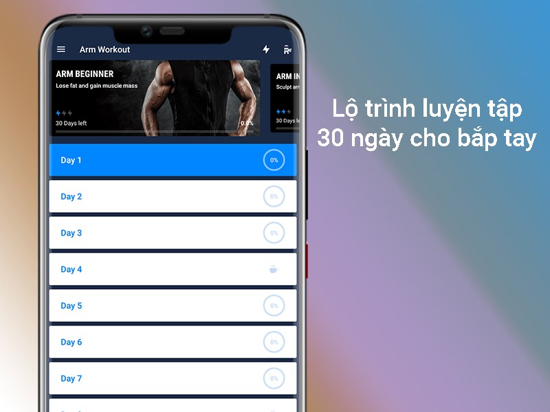 Lộ trình luyện tập 30 ngày cho bắp tay săn chắc