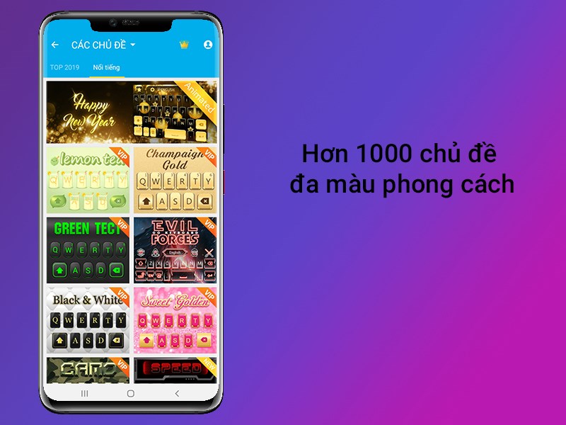 Hơn 1000 chủ đề đa m&agrave;u phong c&aacute;ch