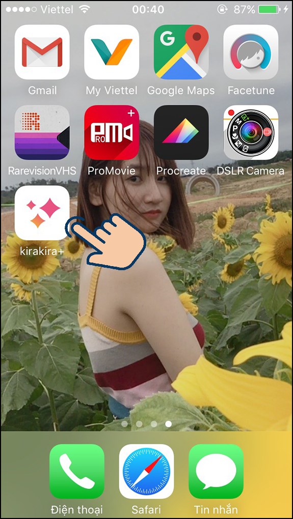 hãy mở ứng dụng.