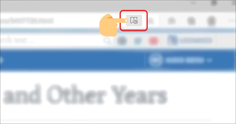 Chọn biểu tượng cuốn s&aacute;ch tại c&aacute;c trang web c&oacute; hỗ trợ t&iacute;nh năng Reading View