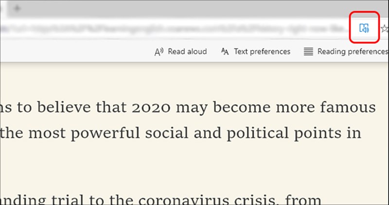 Trang web chuyển sang chế độ đọc s&aacute;ch