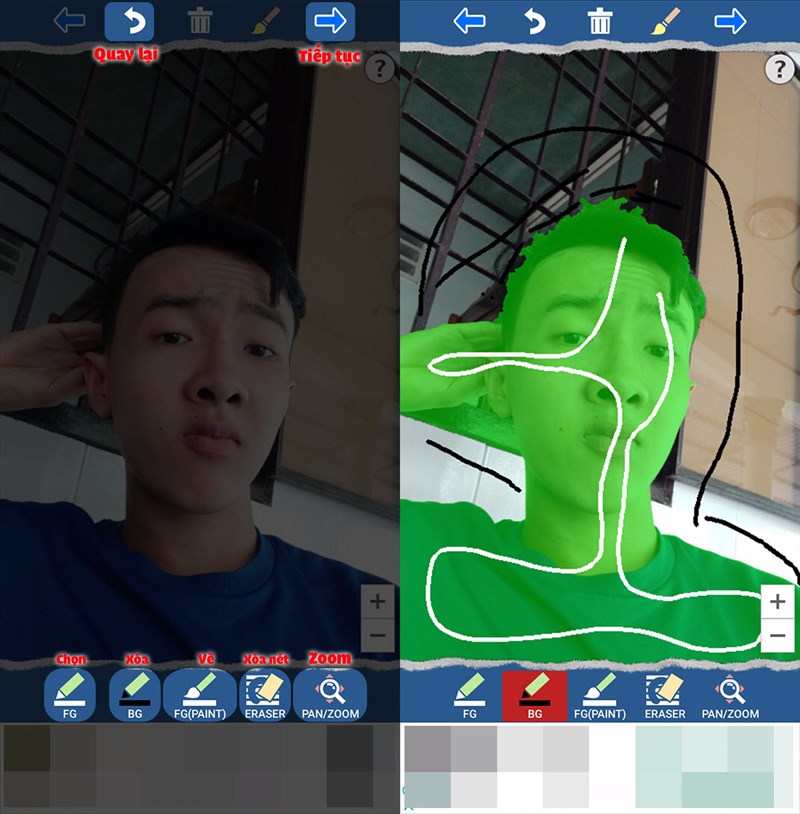 Xóa nền của ảnh