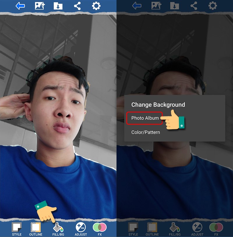 Chỉnh sửa hiệu ứng và độ sáng cho ảnh