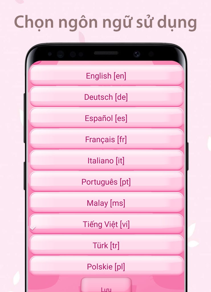 Chọn ng&ocirc;n ngữ sử dụng