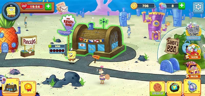 C&oacute; 3 nh&agrave; h&agrave;ng tương ứng với 3 m&oacute;n ăn kh&aacute;c nhau trong tr&ograve; chơi.