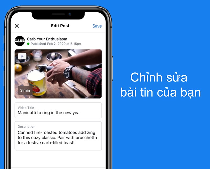 Chỉnh sửa bài tin của bạn