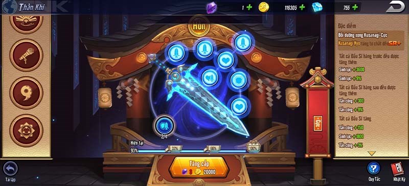 Thần kh&iacute; trong KOF AllStar