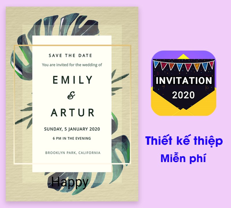 Ứng dụng Invitation maker 2020 - Thiết kế thiệp miễn phí