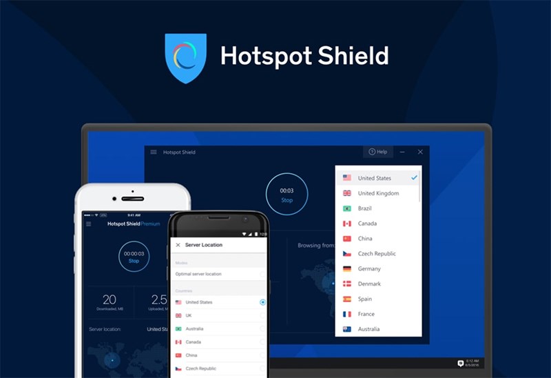 Cách truy cập các web bị chặn trên điện thoại và máy tính bằng Hotspot Shield