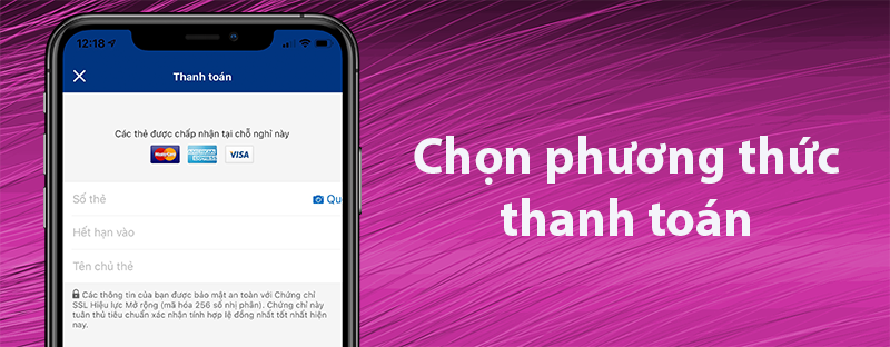 chọn phương thức thanh to&aacute;n