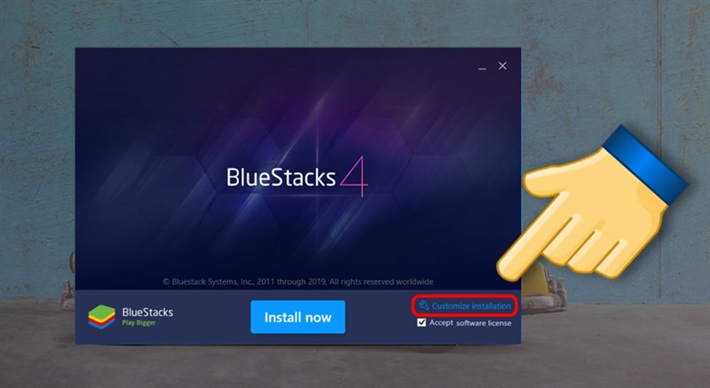 Chọn Customize Installation