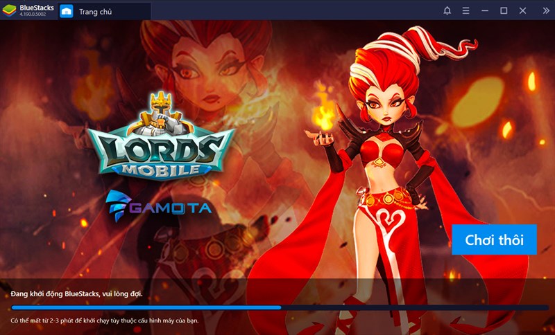 Chờ qu&aacute; tr&igrave;nh c&agrave;i đặt ho&agrave;n tất