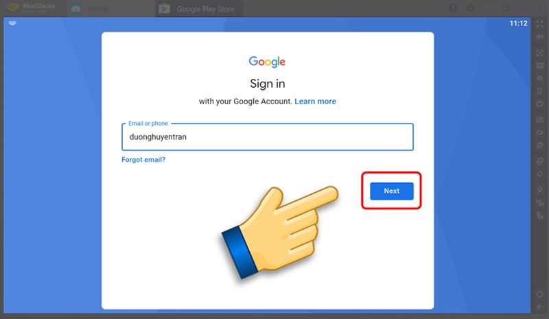 Đăng nhập t&agrave;i khoản Google