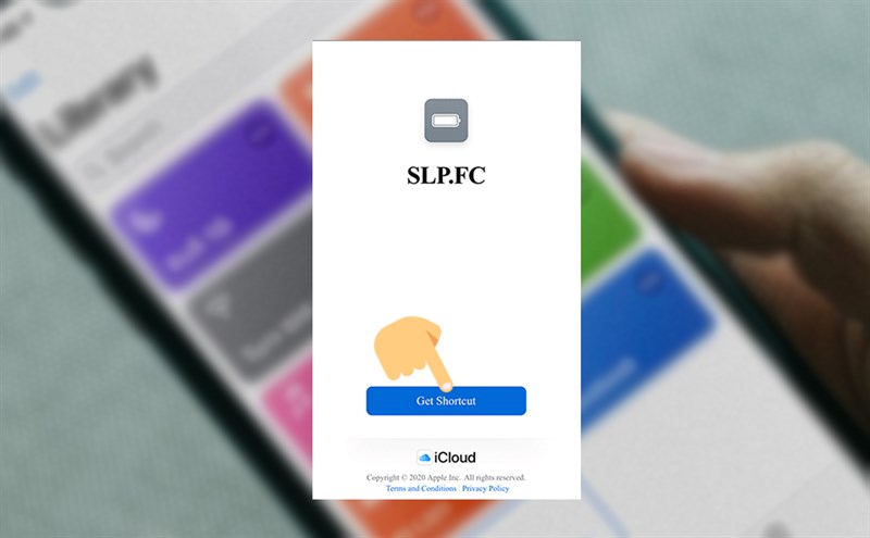 Truy cập v&agrave;o đường dẫn v&agrave; Get Shortcut