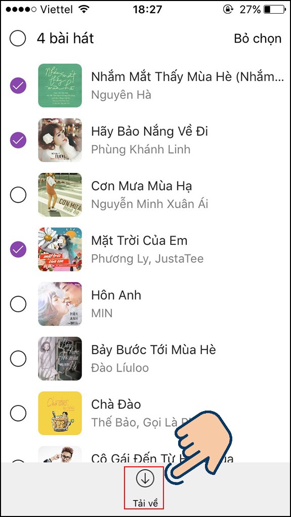 Nhấp v&agrave;o Tải về.
