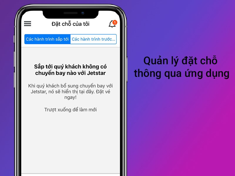 Quản l&yacute; đặt chỗ th&ocirc;ng qua ứng dụng
