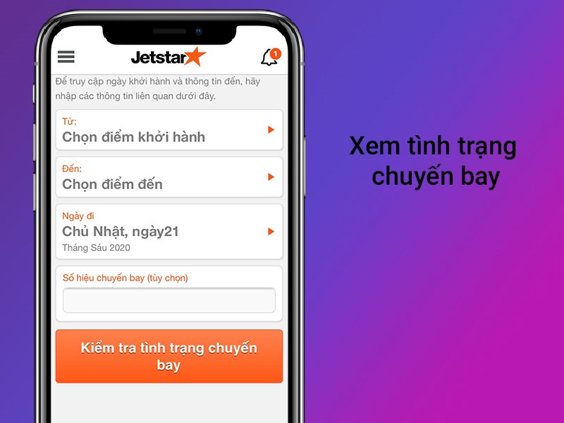 Xem t&igrave;nh trạng chuyến bay