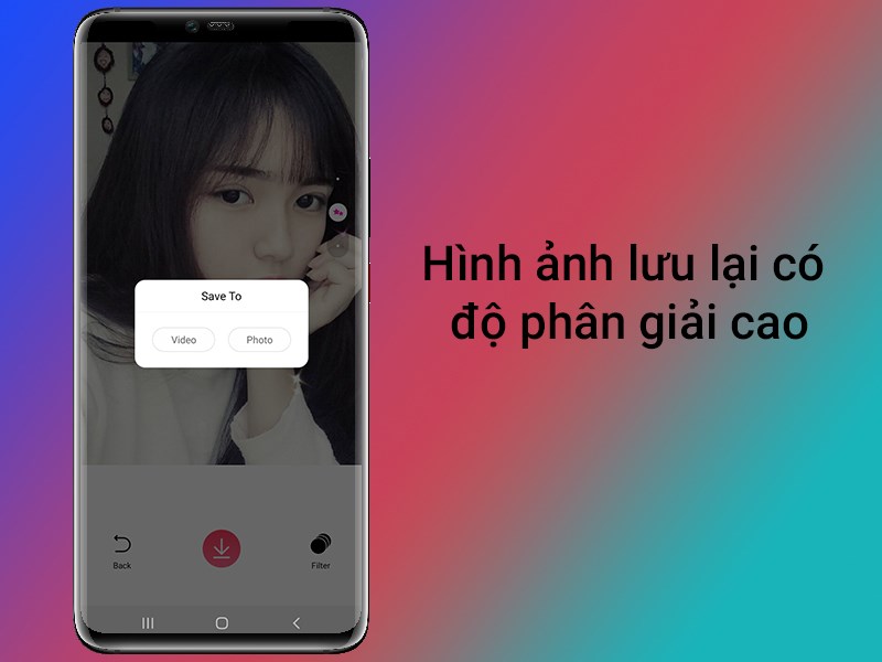 Hình ảnh lưu lại có độ phân giải cao